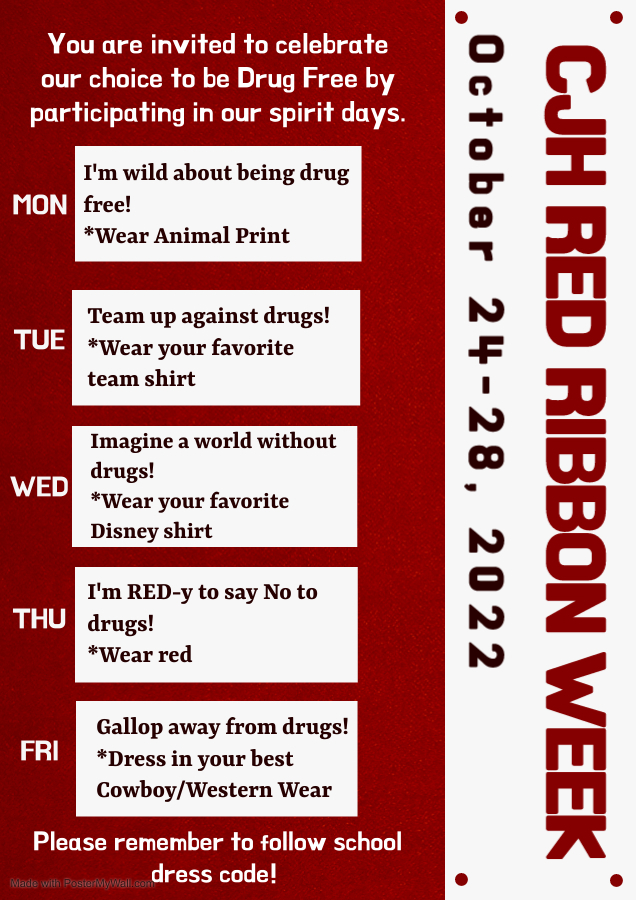 C JH Red Ribbon Week 2022
